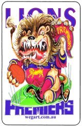 Lions Generic Fridge Magnet FREE POST WITHIN AUSTRALIA