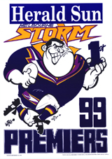 Melbourne Storm 1999 WEG Grand Final Poster.