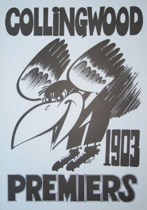 1903 Collingwood Mascot Weg Centenary Poster