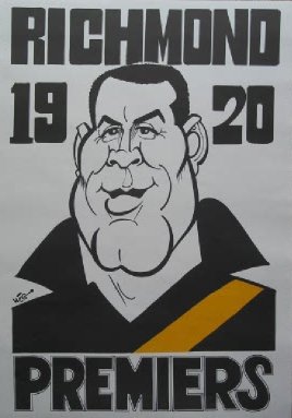 1920 Richmond Tigers Dan Minogue Weg Centenary Poster