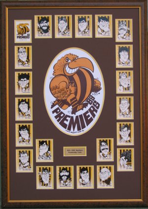 1989 Weg Art Prem Framed Hawthorn Poster & Cards